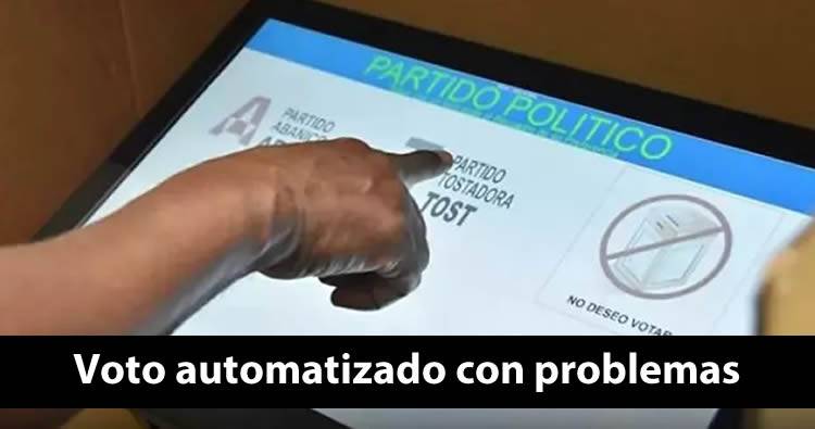 Reportan problemas con voto automatizado en varias demarcaciones