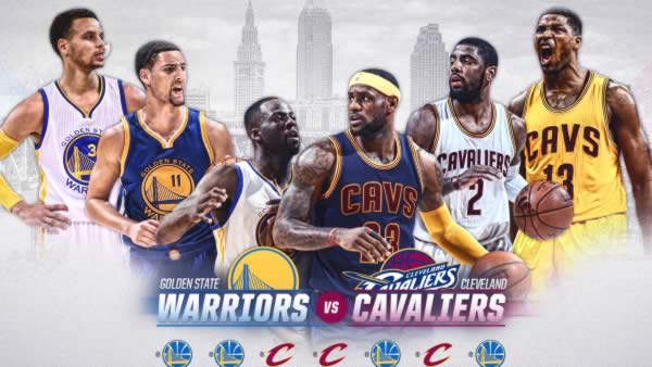 Warriors vs. Cavaliers, a la serie final de la NBA