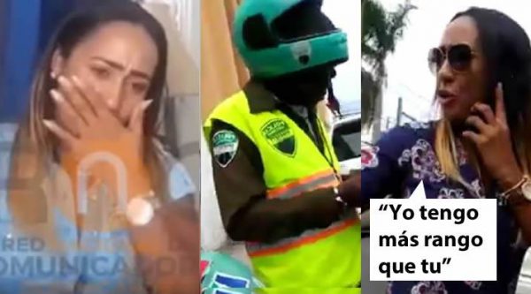 Video: Mujer transitaba sin placa y que llamó ‘animal’ agente DIGESETT se defiende