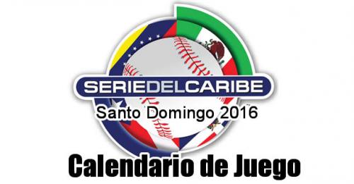 Calendario Serie del Caribe Santo Domingo 2016