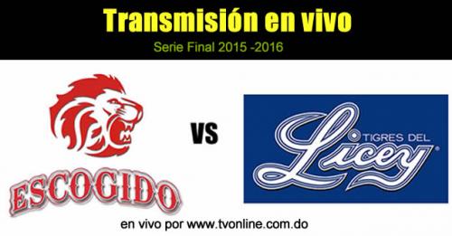 Ver en vivo Licey vs Escogido online – Serie Final 2015 – 2016