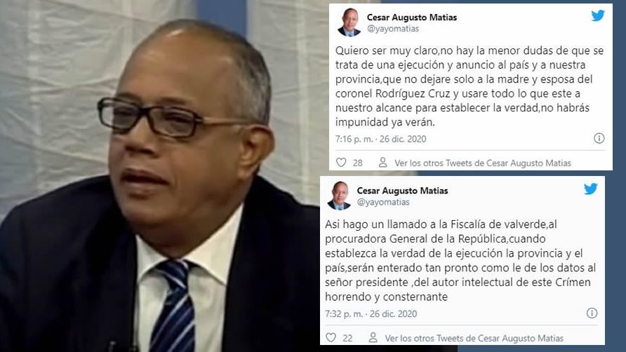 Exsenador Julio César (Yayo) Augusto Matías califica como «ejecución» muerte del piloto Rodríguez Cruz