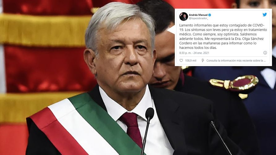 Andrés Manuel López Obrador, presidente de México da positivo a COVID-19