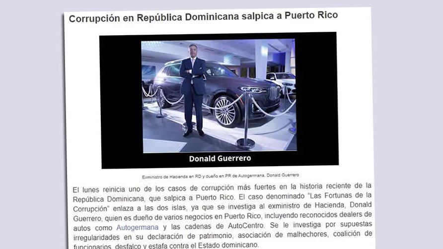 Lo que dicen los medios de Puerto Rico sobre Caso Donald Guerrero