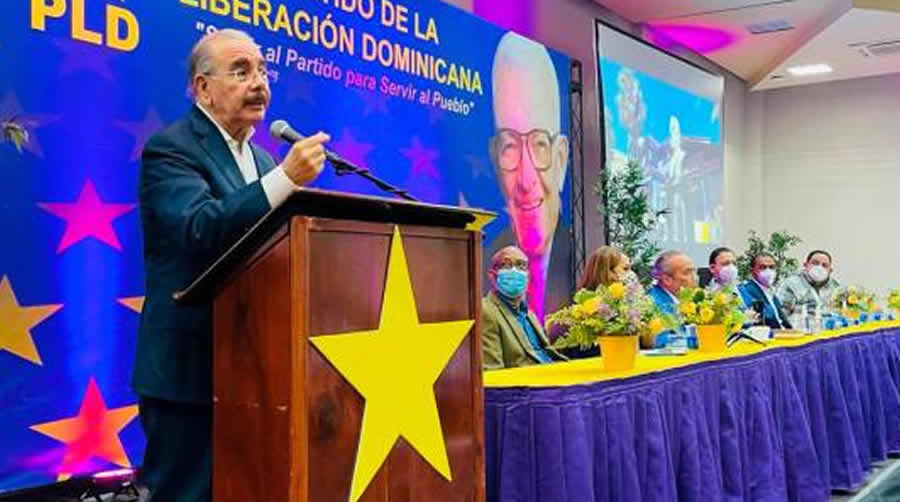 danilo medina dice el pld esta de vuelta