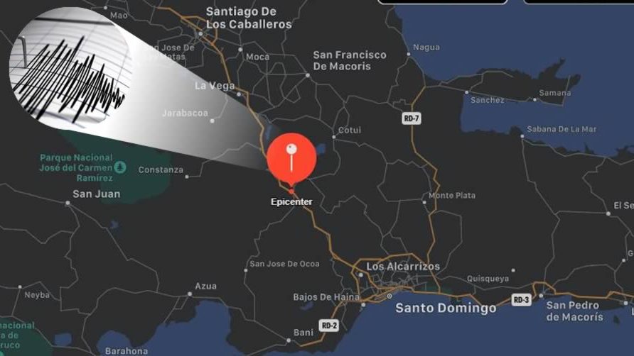 Se registra fuerte temblor de tierra en República Dominicana