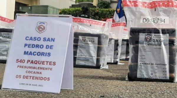 DNCD ocupa más de 1,500 kilos de cocaína en julio