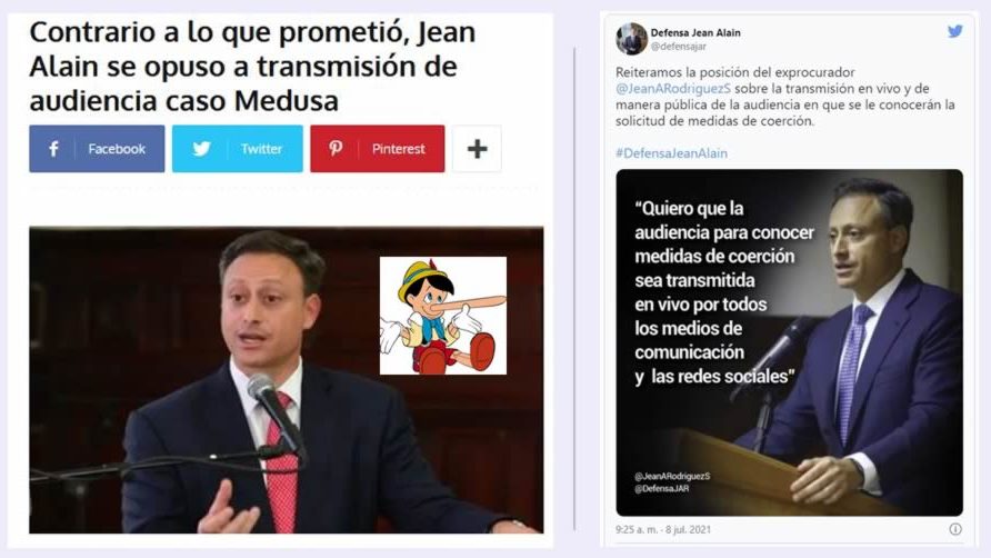 Contrario a lo que prometió, Jean Alain Rodríguez se opuso a transmisión de audiencia caso Medusa