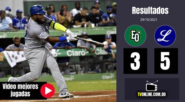 Resultados Licey vs Estrellas | Pelota Invernal 29/10/21