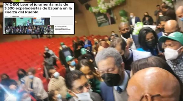 Fotos y Video: Leonel juramenta 3,500 personas y la otra versión de Altagracia Salazar