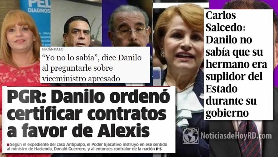 PGR: Danilo Medina Sánchez ordenó pagos a su hermano Alexis
