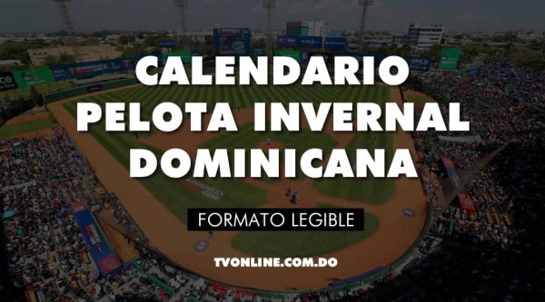 Calendario Pelota Invernal Dominicana (Lidom Temporada 2023-2024)