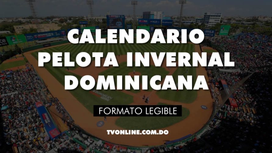 Calendario Pelota Invernal Dominicana (Lidom Temporada 2023-2024)