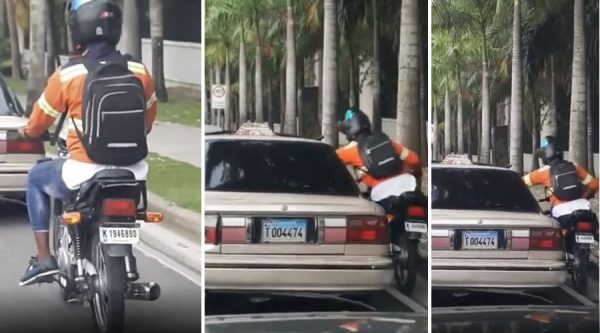 Video: Momento en que motorista da seguimiento y arrebata celular a pasajero de transporte público