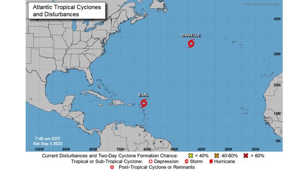 Tormenta Earl se forma en el Caribe